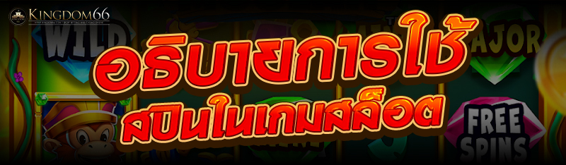 อธิบายการใช้สปินในเกมสล็อต