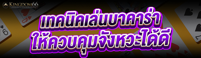 เทคนิคเล่นบาคาร่า